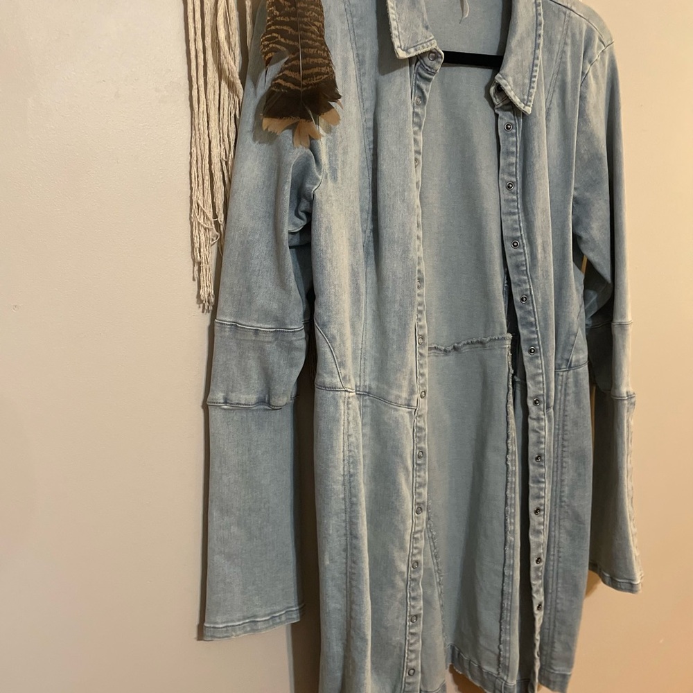 Free People Light Blue Jean dress